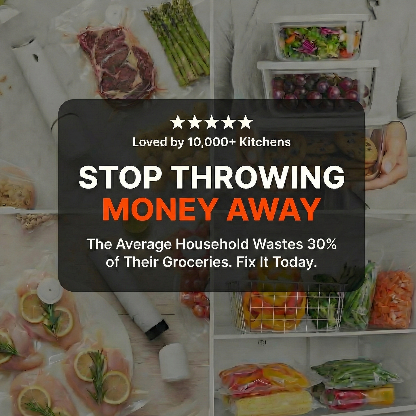 HaloHome Cordless Handheld Vacuum Sealer – Keep Food Fresh 5x Longer